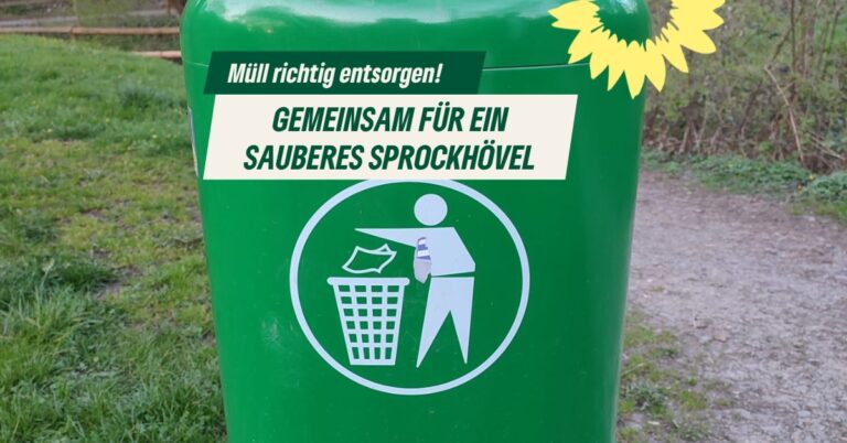 Pressemitteilung: Müll richtig entsorgen – Gemeinsam für ein sauberes Sprockhövel