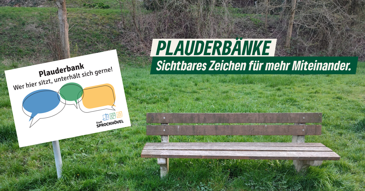 Plauderbänke - Sichtbares Zeichen für mehr Miteinander
