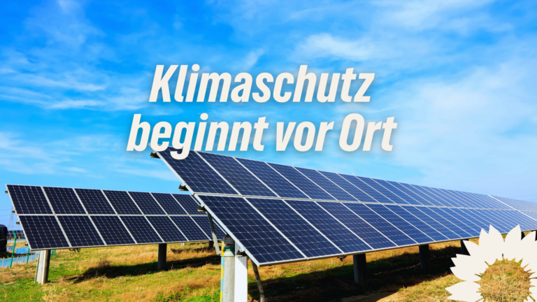 GRÜNE Sprockhövel: Solarpark ist wichtiger Schritt für Klimaschutz und regionale Energieversorgung