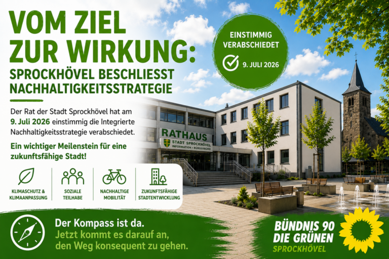 Vom Ziel zur Wirkung: Sprockhövel beschließt Nachhaltigkeitsstrategie
