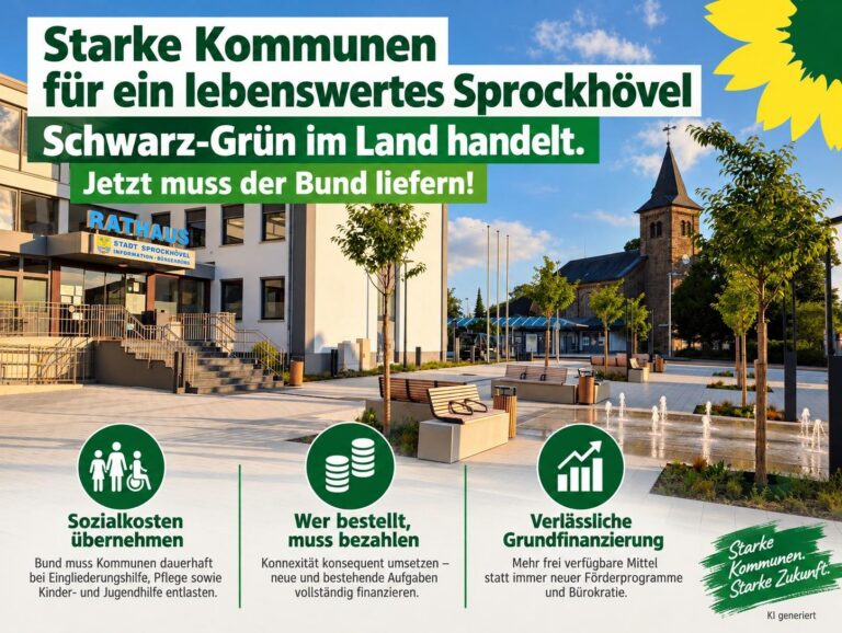 Sprockhövels Haushaltskrise: Das Land handelt – jetzt muss der Bund liefern!